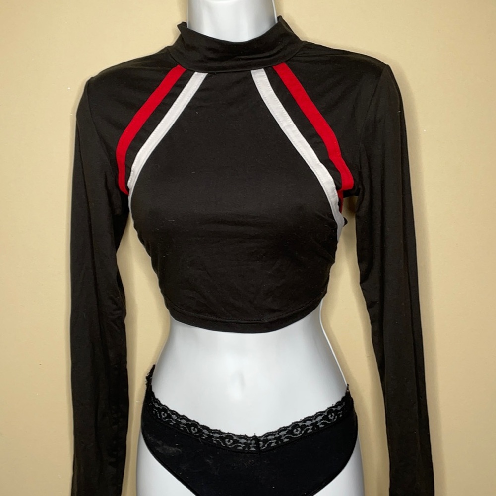 Long sleeve crop top